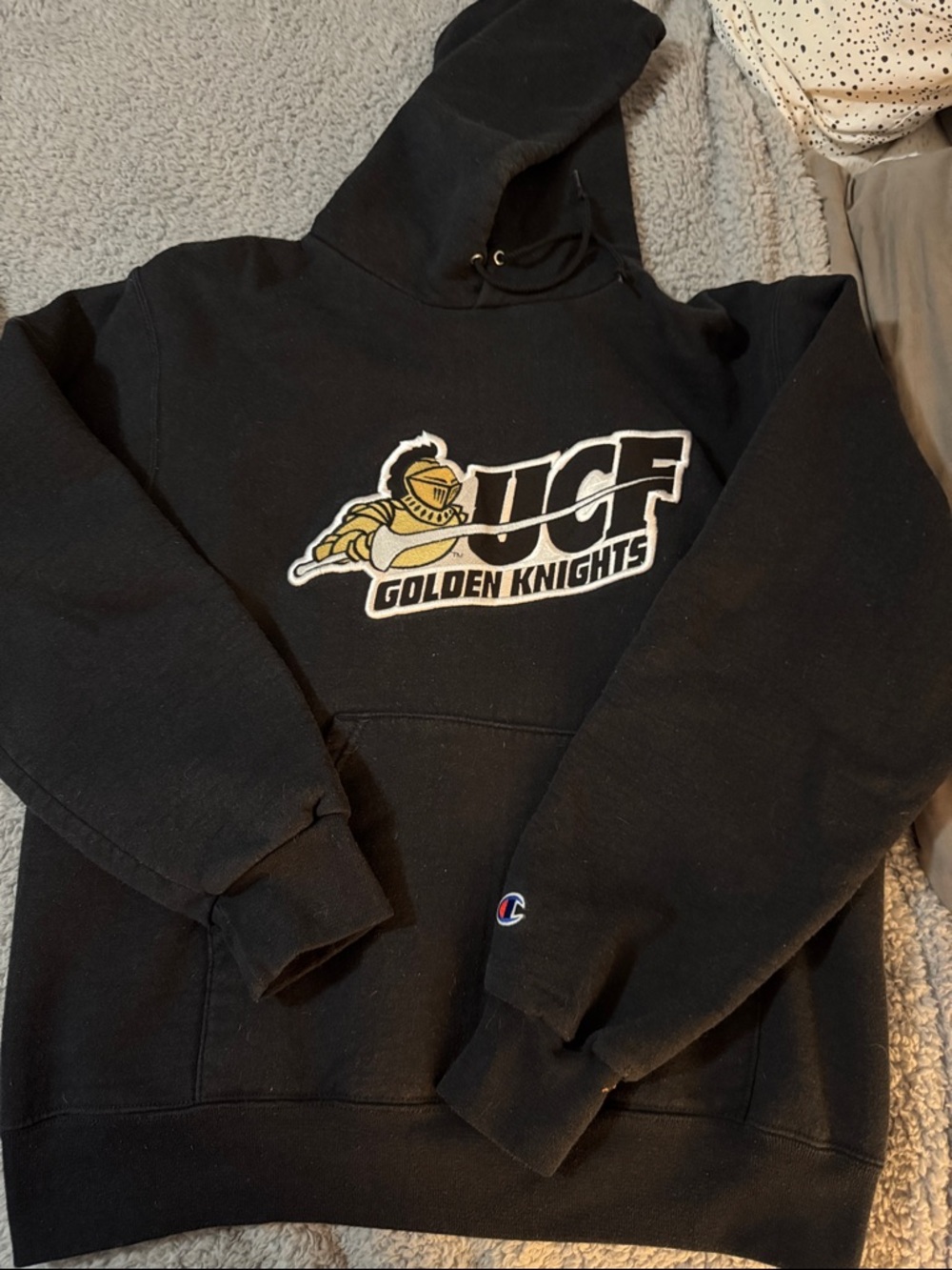 Champion Black UCF Golden Knights Crewneck Sweatshirt